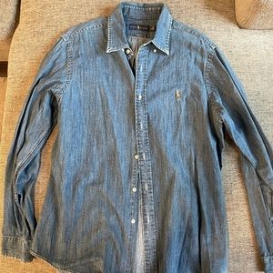 Men’s Large Ralph Lauren button up Jean polo